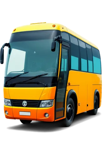 Animated bus, cartoon style, bright colors, rounded edges, big headlights, smiling face on front, open doors, steps down, wheels rotating, motion blur, dynamic pose, low-angle shot, warm lighting, mor