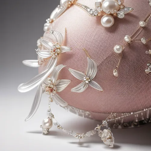 bridal accessory,love pearls,bridal jewelry,pearls,beautiful bonnet,embellishments,ladies hat,bridal shoe,pearl necklaces,diadem,womans seaside hat,flower girl basket,the hat of the woman,women's hat,bridal shoes,vintage ornament,pearl necklace,wedding details,jewelry florets,cloche hat,Realistic,Jewelry,Bridal