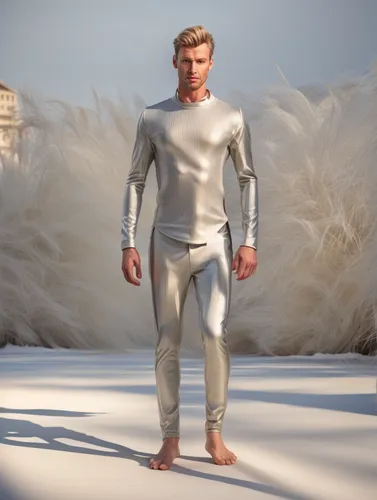 long underwear,sackcloth textured,suit of the snow maiden,silver surfer,aquaman,male model,space-suit,silver,business angel,gradient mesh,sand seamless,archangel,steel man,silver seagull,3d man,merman,god of the sea,spacesuit,white eagle,silvery