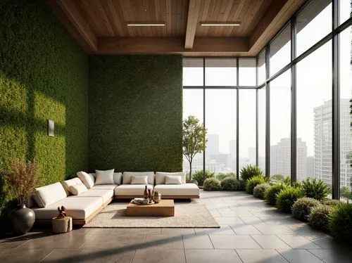 green living,landscaped,landscape design sydney,garden design sydney,roof garden,3d rendering,landscape designers sydney,balcony garden,houseplant,roof landscape,houseplants,interior modern design,intensely green hornbeam wallpaper,modern living room,house plants,sunroom,wallcovering,green plants,living room,modern decor