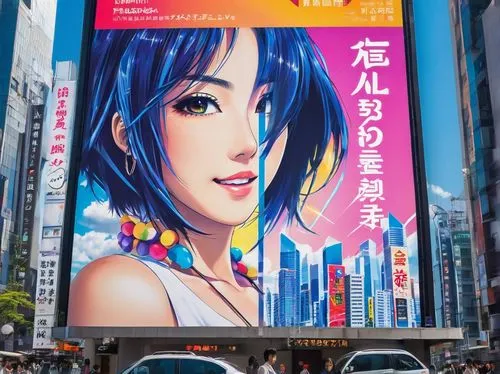 harajuku,tokyo ¡¡,shibuya,shinjuku,tokyo,anime 3d,ginza,tokyo city,taipei,colorful city,japan,city trans,osaka,2d,billboard advertising,advertising banners,illuminated advertising,vivid,hk,digital advertising,Illustration,Japanese style,Japanese Style 04