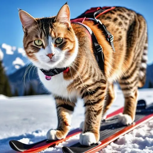 snowshoe,snowshoes,snowcat,snowboarder,snowboard,snowboards,snowcats,supercat,siberian cat,skiied,snowsports,catamount,calico cat,picabo,skiathlon,mountain climber,snowshoeing,cat warrior,hirscher,freeskiing,Photography,General,Realistic