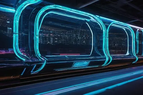 light trails,tron,light trail,autopia,ufo interior,spaceship interior,peoplemover,monorail,futuristic,futuristic landscape,maglev,futuristic art museum,dlr,retro diner,sky train,futuristic car,light track,ghost train,passengers,electric train,Conceptual Art,Fantasy,Fantasy 30