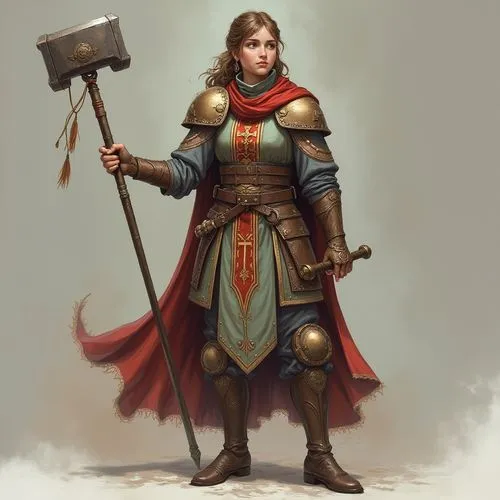 joan of arc,female warrior,paladin,oerth,armsbearer,krietor