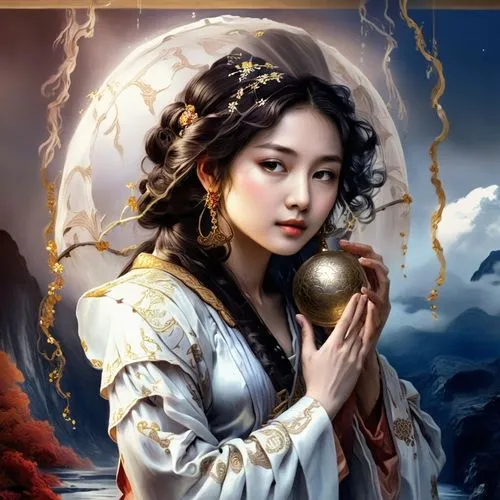 haixia,rongfeng,qianwen,yingjie,xianwen,xiaoyan,Illustration,Realistic Fantasy,Realistic Fantasy 01