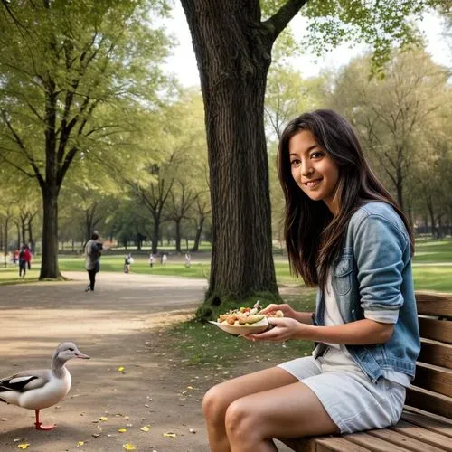 jinglei,feeding birds,feeding the birds,asian woman,nara park,bird feeding,xiaohui,park bench,in the park,asian bird,yifei,central park,lihui,asian girl,kirca,xiaoxu,xiaofei,xiaozhao,jianqi,xiuqiong