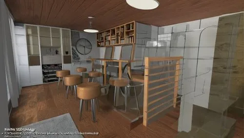 Render the provided SketchUp model with a focus on achieving a highly realistic appearance. All materials have been applied correctly in the model. Enhance the lighting to create natural shadows and r