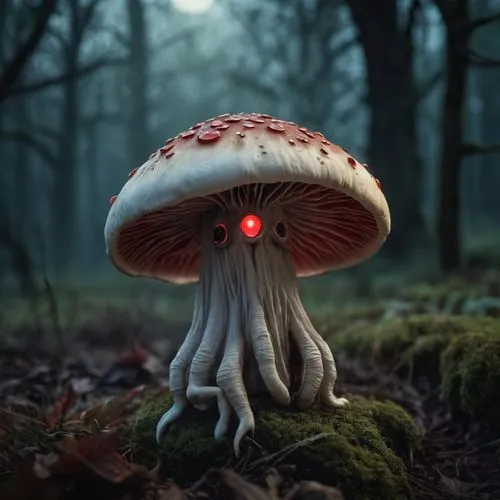 forest mushroom,red mushroom,toadstool,mushroom hat,muscaria,amanita,Photography,General,Cinematic