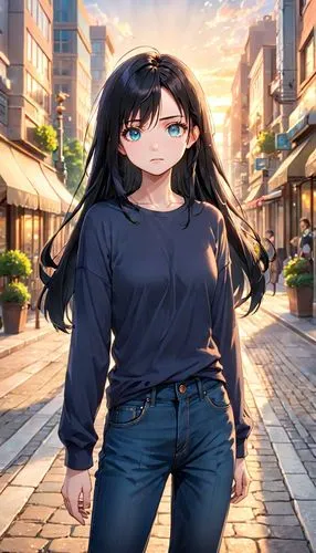 rinko,kiyoko,dusk background,sawako,akiba,hiratsuka,chihaya,rin,ichigaya,mio,sakshi,honolulu,ritsu,michiru,misuzu,anime japanese clothing,kotoko,jeans background,bocchi,shibuya,Anime,Anime,Traditional