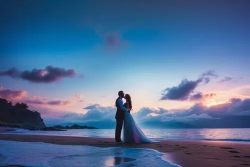 a bride and groom emce at the beach on their wedding day,mermaid silhouette,wedding photography,elopement,woman silhouette,wedding photo,wedding photographer,Photography,General,Realistic