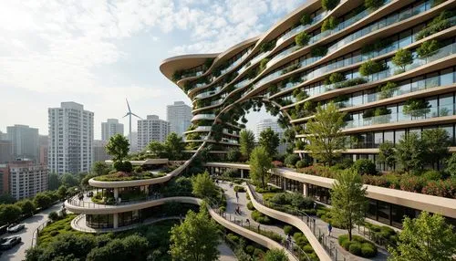 interlace,futuristic architecture,zorlu,urban design,ecotopia,terraformed,arcology,urban development,biopolis,shekou,bjarke,europan,residential tower,chengdu,safdie,songdo,planta,megaproject,balcony garden,liveability