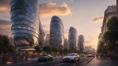 heatherwick,futuristic architecture,masdar,futuristic landscape,arcology,baku,hadid,lusail,europan,damac,bjarke,urban towers,esteqlal,glass facades,emaar,dubay,megaproject,mipim,city scape,mubadala,Photography,General,Natural