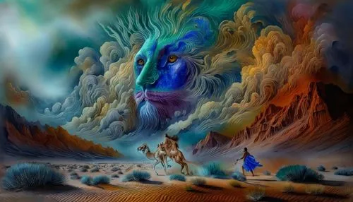 fantasy picture,fantasy art,danxia,the blue caves,blue cave,3d fantasy,Illustration,Paper based,Paper Based 24