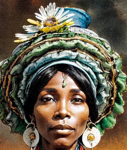 african woman,nigeria woman,african art,headdress,afar tribe,african american woman,the hat of the woman,beautiful bonnet,african culture,basotho,indian headdress,boho art,anmatjere women,girl in a wreath,cameroon,khokhloma painting,oil painting on canvas,aborigine,rwanda,peruvian women