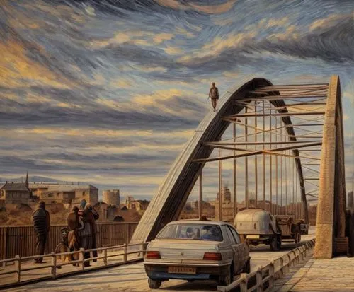 david bates,harbour bridge,oil painting on canvas,hohenzollern bridge,harbor bridge,oil painting,bridge new europe,cahill expressway,oil on canvas,sydney bridge,tied-arch bridge,stone arch,newcastle upon tyne,sydney harbour bridge,danube bridge,sant'angelo bridge,bmw x1,angel bridge,photo painting,art painting,Game Scene Design,Game Scene Design,Medieval