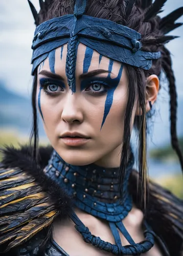 warrior woman,maori,feather headdress,female warrior,headdress,tribal,tribal chief,indian headdress,shamanism,germanic tribes,tribal arrows,native american,shaman,celtic queen,shamanic,american indian,feather jewelry,hawk feather,aborigine,native,Illustration,Japanese style,Japanese Style 18