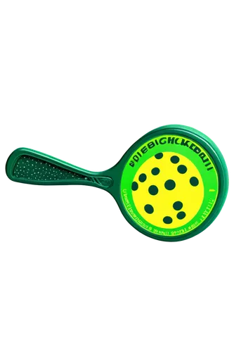 Pickleball logo, circular shape, green and yellow colors, stylized paddle illustration, bold font, modern design, glossy finish, 3D effect, centered composition, bright lighting, vibrant tone.,spermat