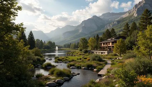 alpine village,alpine landscape,oberland,south tyrol,lake misurina,landscape background,house in the mountains,house in mountains,rivendell,kandern,dolomites,alpine pastures,mountain village,mountain settlement,alpine region,east tyrol,tyrol,the alps,salt meadow landscape,mountain spring