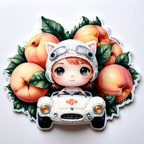 fruit car,mandarin sundae,clementines,mandarin oranges,kumquat,kumquats,tangerines,mandarin orange,satsuma,fiat 500 giardiniera,hinata,flower car,kewpie doll,loquat,apricot,lychees,clementine,peach tree,sliced tangerine fruits,tangerine fruits,Illustration,Abstract Fantasy,Abstract Fantasy 11