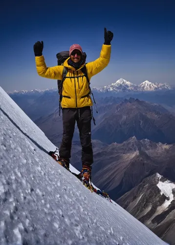 Mountaineer and Ama Damblam Peak (6812 m). Captured in Himalaya at height 4950 m,ski mountaineering,mountaineer,alpine climbing,mount everest,elbrus,mountaineering,everest,mountaineers,everest region,