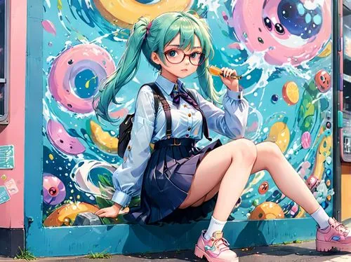 harajuku,hatsune miku,miku,hatsune,michiru,hina,Anime,Anime,Realistic