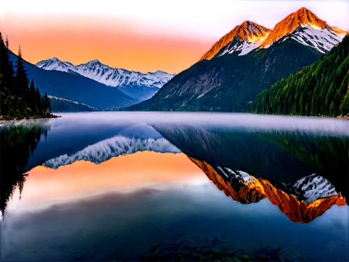 morskie oko,twilight on jenny lake,reflections in water,seton lake,reflection in water,mountainlake,dove lake,tongass,mountain lake,water reflection,stehekin,alpine lake,high mountain lake,evening lake,glacial lake,heaven lake,fiordland,bow lake,reflection of the surface of the water,two jack lake,Illustration,American Style,American Style 04