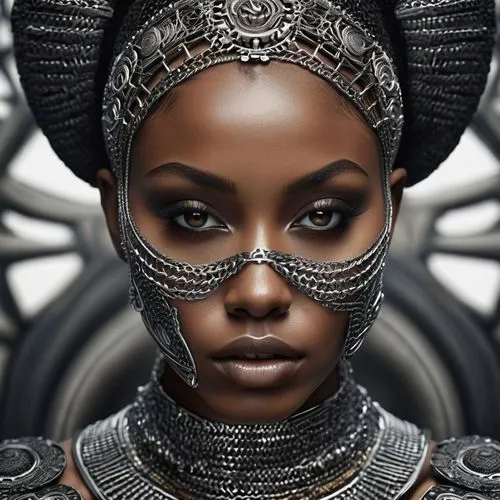 african art,african woman,warrior woman,african american woman,black woman,african culture,voodoo woman,beautiful african american women,fantasy portrait,black skin,nigeria woman,afar tribe,african masks,cleopatra,african,ebony,headdress,dark elf,benin,adornments,Photography,General,Sci-Fi