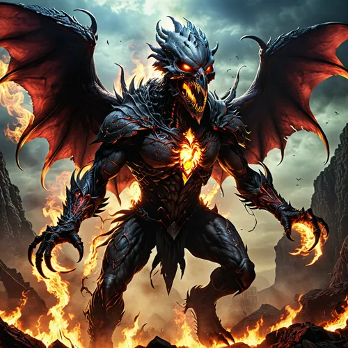 black dragon,diablo,garuda,daemon,draconic,dragon fire,heroic fantasy,fire devil,dark-type,fire background,angel of death,massively multiplayer online role-playing game,magma,archangel,death god,wyrm,collectible card game,lucifer,corvin,the archangel,Photography,General,Realistic