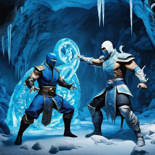 icemaker,father frost,iceman,gear shaper,ice planet,swordsmen,guards of the canyon,ice cave,ice,blue snake,frozen ice,eternal snow,vilgalys and moncalvo,hym duo,storm troops,lancers,shaper,infinite snow,massively multiplayer online role-playing game,fighting poses,Conceptual Art,Fantasy,Fantasy 22