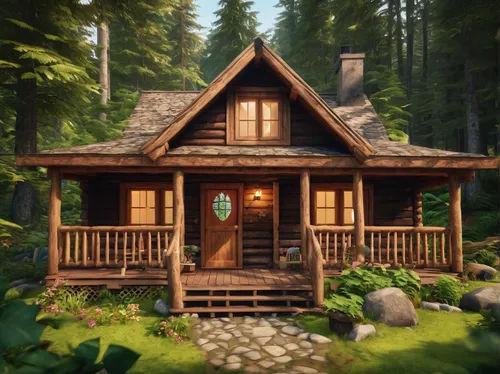 log cabin,small cabin,log home,the cabin in the mountains,summer cottage,house in the forest,wooden house,cabin,cottage,wooden hut,little house,small house,timber house,lodge,country cottage,chalet,house in mountains,house in the mountains,inverted cottage,beautiful home,Conceptual Art,Fantasy,Fantasy 31