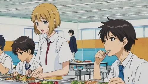 lunchrooms,lunchroom,cafeteria,foodies,kise,yousuke,alfalfa sprouts,bean sprouts,cooks,chefs,special fried rice,ouran,simulcasts,fetuses,seigaku,animage,animax,onoe,making food,genshiken,Illustration,Japanese style,Japanese Style 04