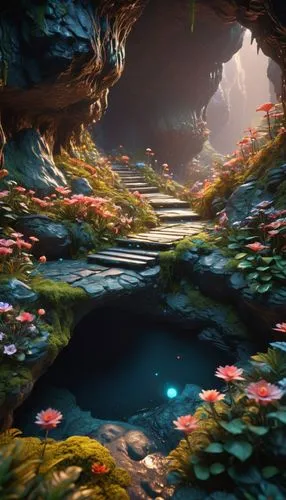 underground lake,underwater oasis,cave on the water,sea cave,koi pond,underwater landscape,fairy village,tunnel of plants,fairy world,mountain spring,sea caves,underwater background,flower water,fairy forest,fantasy landscape,mushroom landscape,cave,wishing well,water spring,pit cave,Photography,General,Sci-Fi