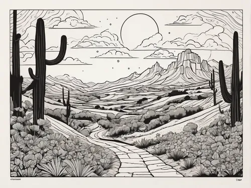 cactus line art,saguaro,sonoran,desert landscape,desert desert landscape,sonoran desert,desert plants,organ pipe cactus,cacti,the desert,arid landscape,desert,cactus,desert run,desert background,tucson,joshua trees,desert plant,arizona,big bend,Illustration,Vector,Vector 11