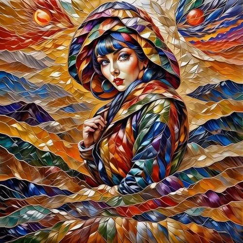 girl in cloth,bohemian art,flamenca,tsvetaeva,goncharova,girl in a wreath