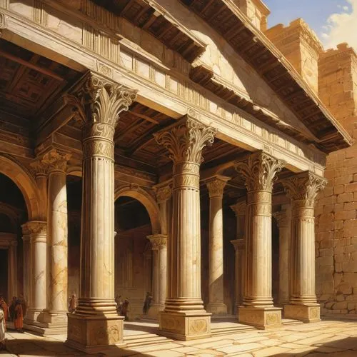 celsus library,umayyad palace,jerash,umayyad,baalbek,qasr amra,qasr al kharrana,bosra,qasr al watan,iltutmish,dougga,makli,qasr azraq,midyat,sabratha,jaisalmer,leptis,quasr al-kharana,first may jerash,motlaq,Illustration,Realistic Fantasy,Realistic Fantasy 03