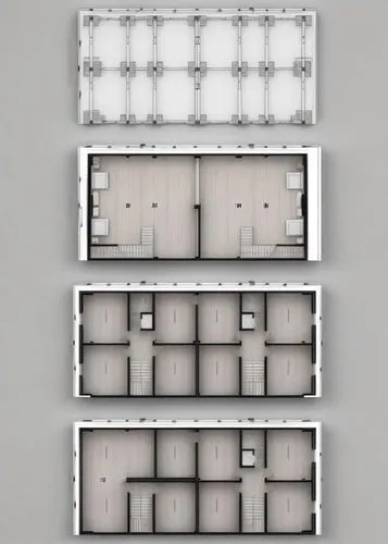 plusieurs plans d'étages, a ajouté du meuble et décoration,cargo containers,compartments,floorplan home,house floorplan,luggage compartments,floor plan,barracks,garment racks,cargo car,storage medium,