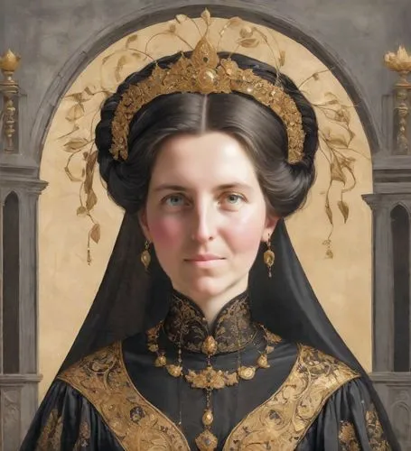 portrait of christi,mantilla,lehzen,letizia,cruzado,immaculata