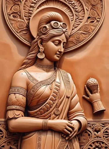 the relief of the female saint with an egg in her hand,tathagata,ardhanarishvara,suddha,panchali,apsara,aryabhata,Photography,General,Realistic