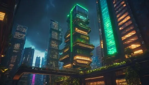 cybercity,skyscraper,metropolis,cyberpunk,the skyscraper,titanum,dystopian,futuristic,fantasy city,cybertown,urban towers,skyscrapers,ctbuh,urbanworld,coruscant,gotham,skycraper,cityscape,makati,futuristic landscape,Conceptual Art,Sci-Fi,Sci-Fi 26