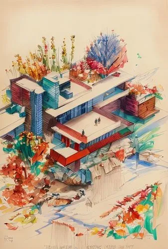 palace of knossos,matruschka,shirakami-sanchi,model years 1958 to 1967,khokhloma painting,1965,1967,plan,1971,cd cover,senso-ji,mid century modern,scale model,construction set,1973,isometric,changgyeo