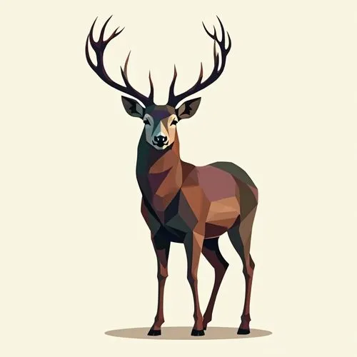 deer illustration,red-necked buck,x axis deer elk,stag,buck antlers,buffalo plaid antlers