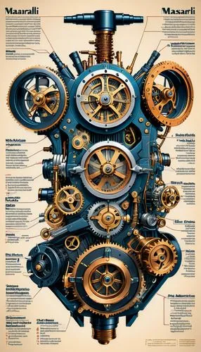 steampunk gears,sextant,transmitter,modulator,cutaway,clockwork,Unique,Design,Infographics