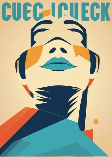 an abstract picture of a man with headphones,ciuc,quecreek,czeck,cebeci,ceku,ipekci,Illustration,Vector,Vector 01