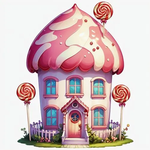 fairy chimney,houses clipart,fairy house,whipped cream castle,witch's house,dreamhouse,Illustration,Abstract Fantasy,Abstract Fantasy 11