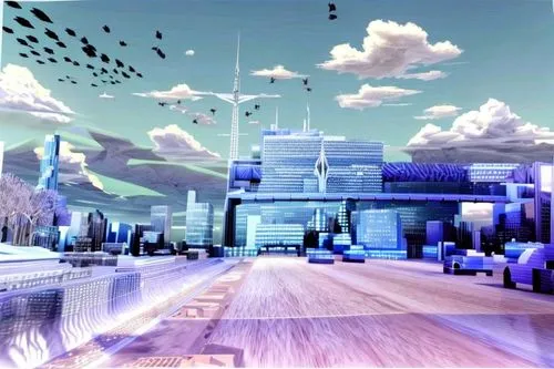 cybercity,cartoon video game background,cybertown,futuristic landscape,cyberscene,cyberspace