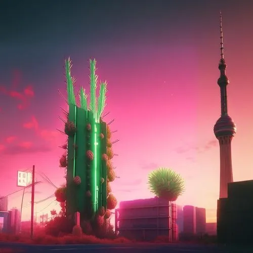 cellular tower,fantasy city,aesthetic,electric tower,tokyo city,tv tower,dusk,futuristic landscape,tokyo,television tower,dusk background,vapor,colorful city,skyline,cityscape,cyberpunk,atmosphere,sky