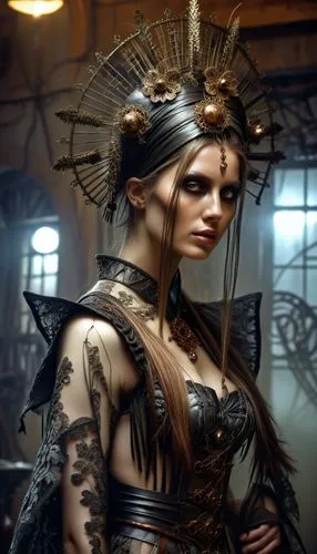 planescape,celtic queen,steampunk,priestess,estess,rasputina,artemisia,headdress,fantasy portrait,prophetess,sorceress,fantasy art,female warrior,enchantress,asenath,dark elf,behenna,ancient egyptian girl,athena,fantasy woman,Photography,General,Realistic