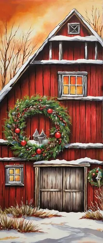 900x689 Christmas Barn Painting By Janet Kane,red barn,farm hut,barn,old barn,christmas landscape,quilt barn,farmhouse,field barn,farm house,the farm,farm background,piglet barn,farm landscape,winter 