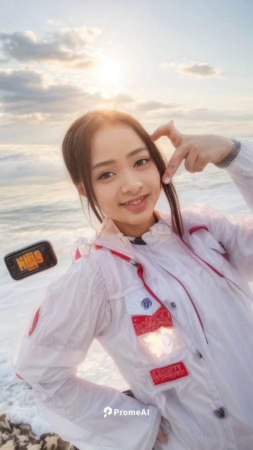 beach background,japanese idol,anime japanese clothing,girl on the dune,japanese woman,cosplay image,woman holding a smartphone,a girl with a camera,asian costume,mirrorless interchangeable-lens camer