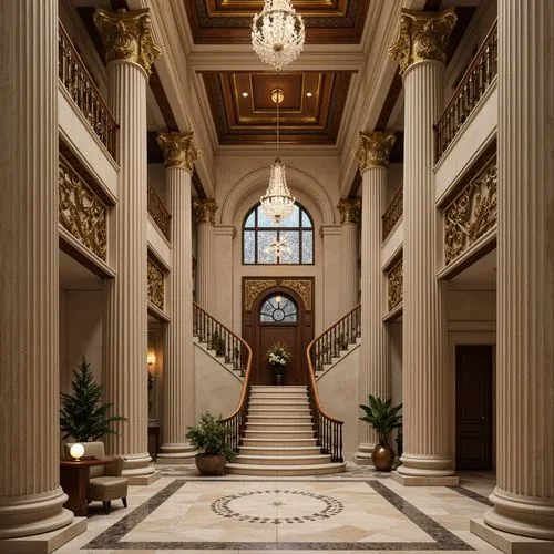 entrance hall,foyer,lobby,hallway,cochere,royal interior,emirates palace hotel,hotel hall,atriums,hotel lobby,kempinski,entryway,entranceway,atrium,gleneagles hotel,corridor,hall of nations,palladianism,palatial,foyers